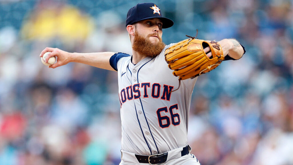 Shawn Dubin #66 of the Houston Astros to Diamondbacks...