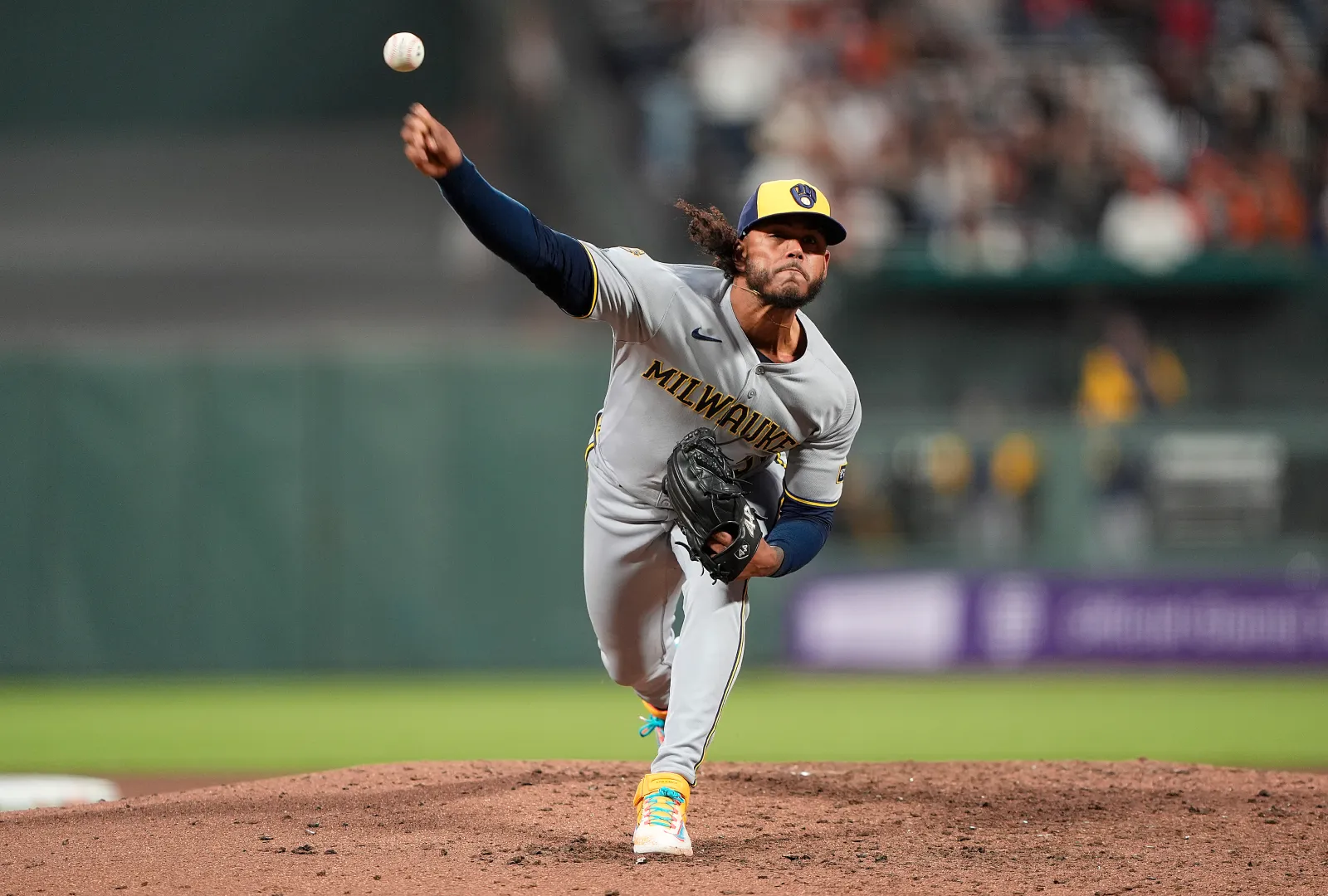 Milwaukee Brewers pitcher Freddy Peralta