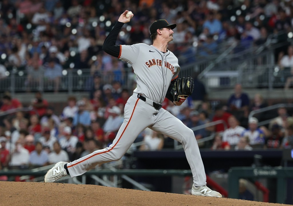 San Francisco Giants pitcher Alex Wood throws a pitch.