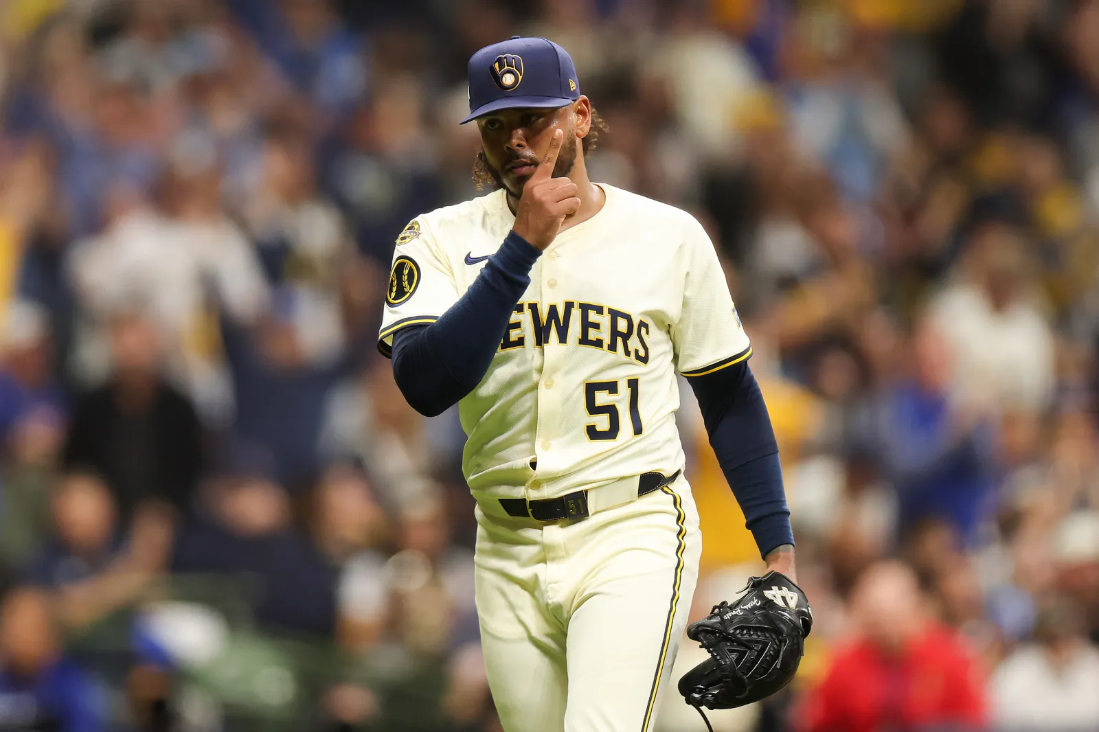 Milwaukee Brewers pitcher Freddy Peralta