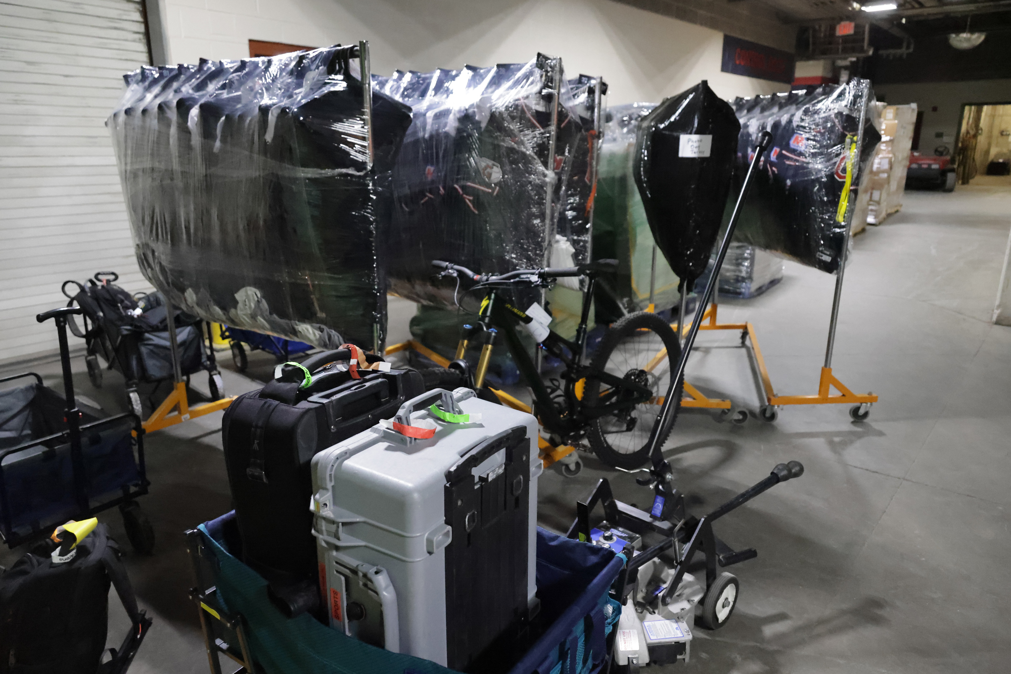 About a dozen Guardians employees and Andrews Moving & Storage workers loaded two trucks with a total of about 40,000 pounds of supplies on Thursday, January 29, 2026, at Progressive Field to be shipped to Goodyear, Arizona for spring training. The trucks are expected to be there next week.