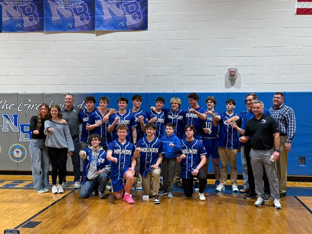 Northern Burlington boys basketball wins 2OT thriller on championship banner night for baseball – Trentonian