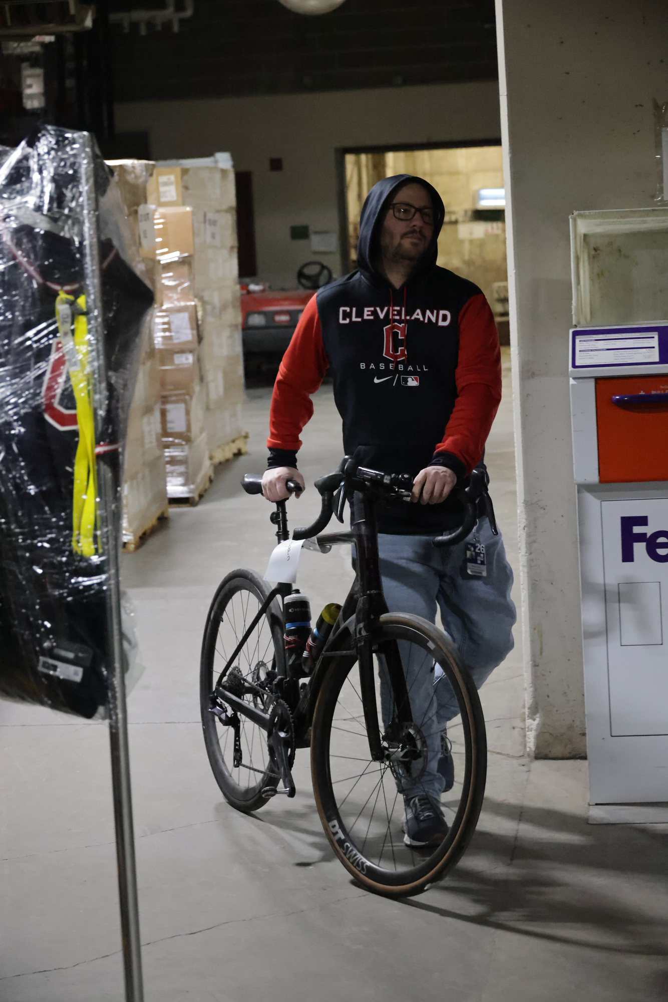 About a dozen Guardians employees and Andrews Moving & Storage workers loaded two trucks with a total of about 40,000 pounds of supplies on Thursday, January 29, 2026, at Progressive Field to be shipped to Goodyear, Arizona for spring training. The trucks are expected to be there next week.