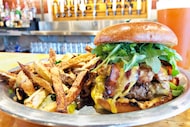 If you're craving a hamburger, Rodeo Goat is one of the places you can go to eat near AT&T...