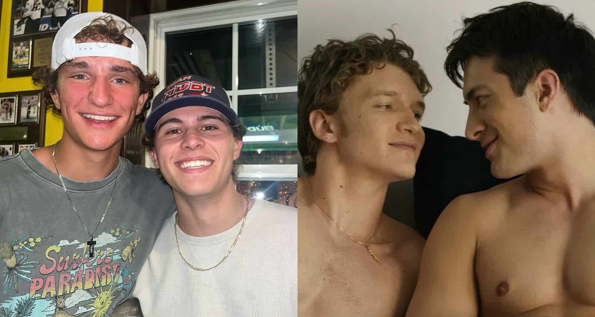 Aiden Phipps and Cole Philpott next to heated rivalry scene