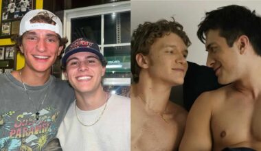 Aiden Phipps and Cole Philpott next to heated rivalry scene