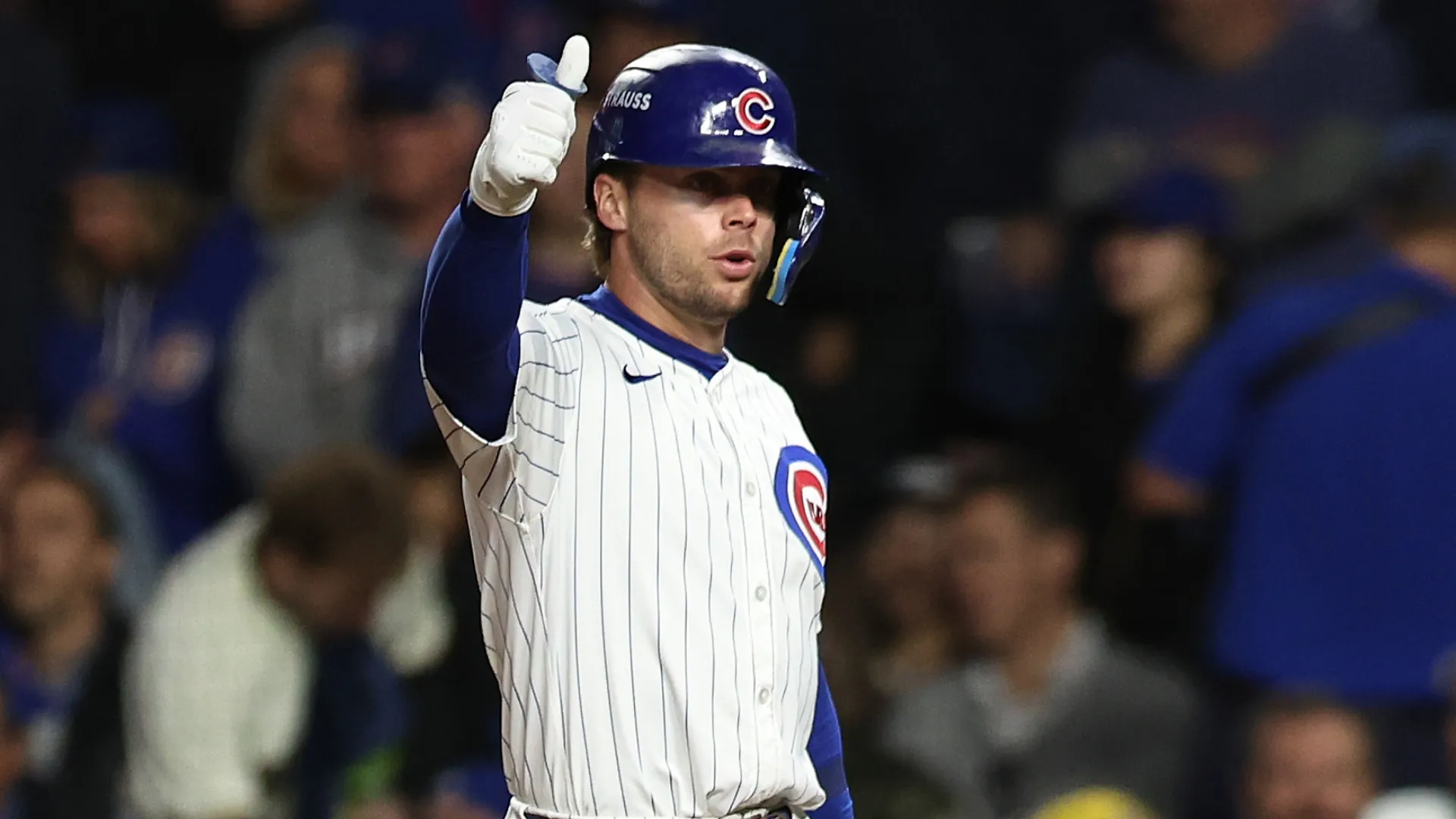 Nico Hoerner thumbs up