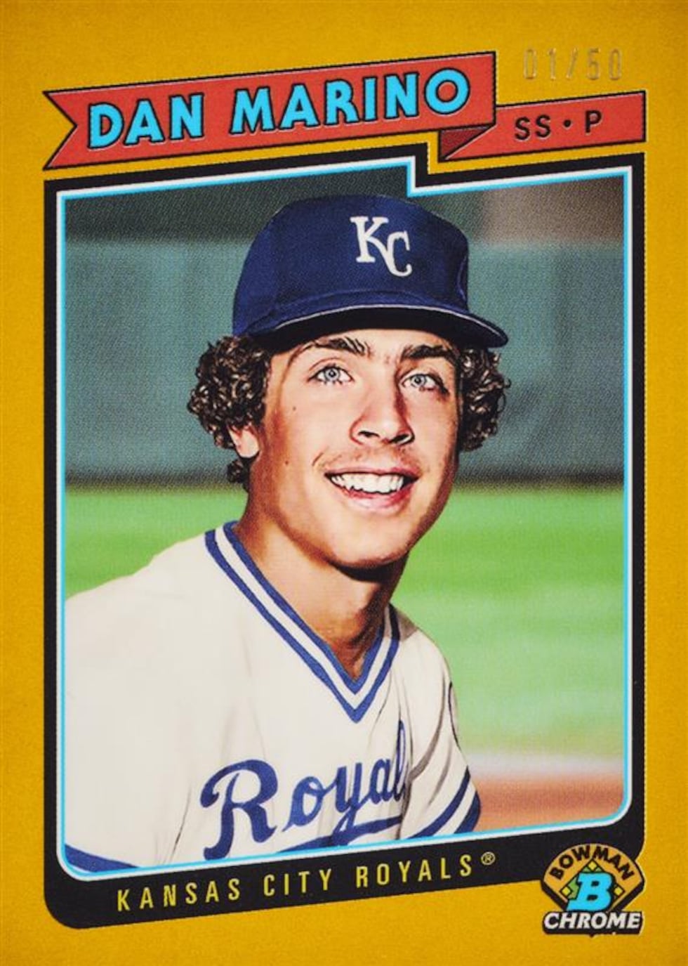 Topps announced a 1-of-1 Dan Marino baseball card based on the Kansas City Royals draft pick...