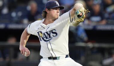 Tampa Bay Rays pitcher Ryan Pepiot delivers to the Cleveland Guardians during the first inning of a baseball game Thursday, Sept. 4, 2025, in Tampa, Fla. (AP Photo/Chris O'Meara)
