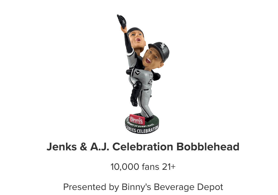 Bobby Jenks and AJ Pierzynski Bobblehead