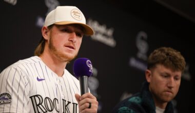 Hunter Goodman said Rockies' young players 'can't just be happy to be here'