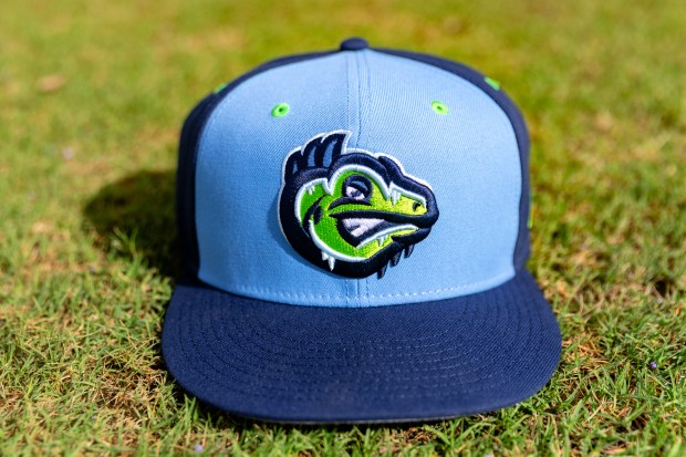 The Palm Beach Frozen Iguanas are a new "alternate identity" of the Palm Beach Cardinals, a Single A minor league baseball affiliate of the St. Louis Cardinals who play at Roger Dean Chevrolet Stadium in Jupiter. The team's new line of jerseys, hats, T-shirts and sweatshirts that debuted on Jan. 3 sold out the same day. (Abbie Schultz/Courtesy)