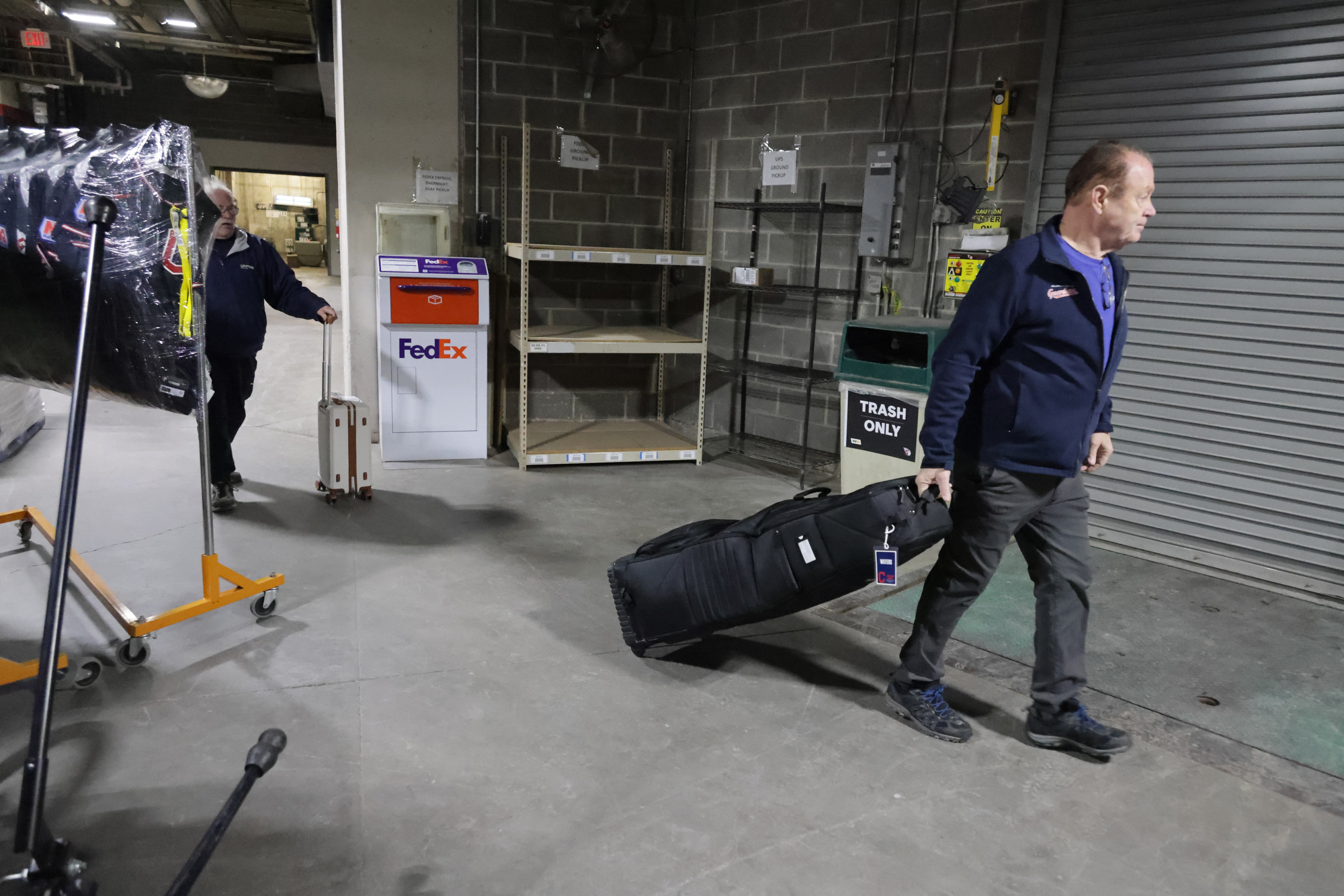 About a dozen Guardians employees and Andrews Moving & Storage workers loaded two trucks with a total of about 40,000 pounds of supplies on Thursday, January 29, 2026, at Progressive Field to be shipped to Goodyear, Arizona for spring training. The trucks are expected to be there next week.
