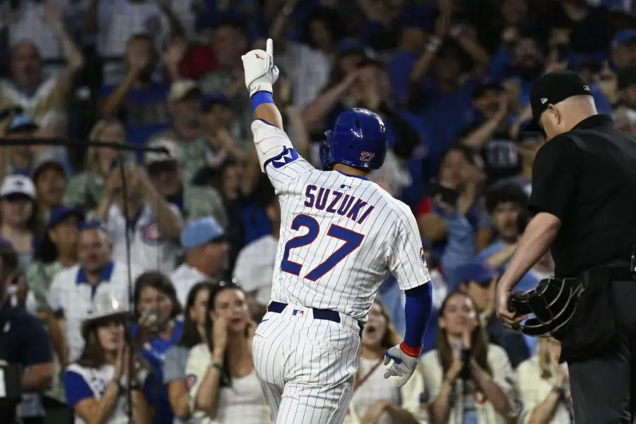MLB: St. Louis Cardinals at Chicago Cubs, Seiya Suzuki