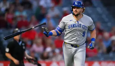 Royals' Vinnie Pasquantino shares honest thoughts on Kauffman Stadium fences being moved in for home runs image
