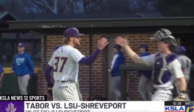 LSU-Shreveport baseball opens season with doubleheader sweep of Tabor; wins 61st straight game dating back to 2025 season