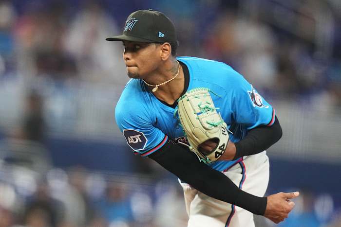 Cubs agree to acquire right-hander Edward Cabrera in a trade with the Marlins, AP source says