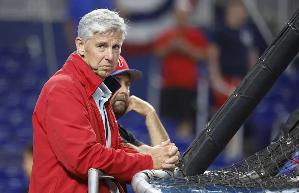 Philadelphia Phillies president Dave Dombrowski. Credit:&nbsp;Rhona Wise-Imagn Images.