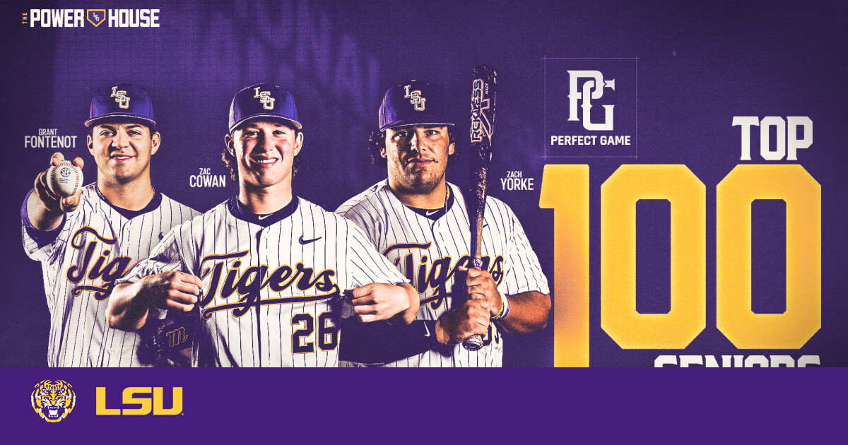 Three Tigers Listed Among Perfect Game Baseball Top 100 Seniors – LSU