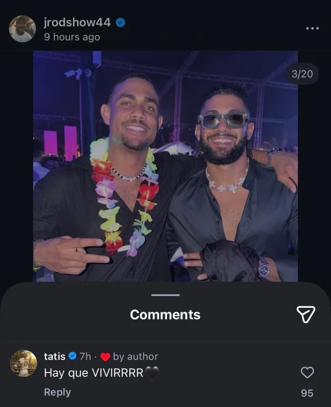 Padres right fielder Fernando Tatis Jr. sends message to Mariners center fielder Julio Rodriguez on Friday.&commat;tatis on Instagram