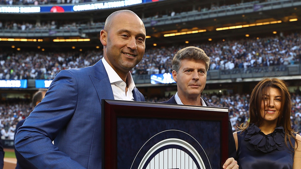 Derek Jeter and Hal Steinbrenner