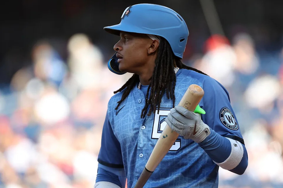 Washington Nationals shortstop CJ Abrams. Credit:&nbsp;Daniel Kucin Jr.-Imagn Images.