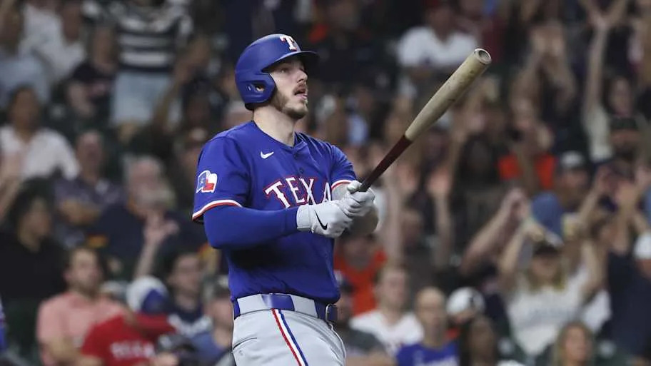 Texas Rangers pinch hitter Jonah Heim