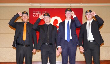 Four New Players Join the Tokyo Giants, Share Excitement at Press Conference