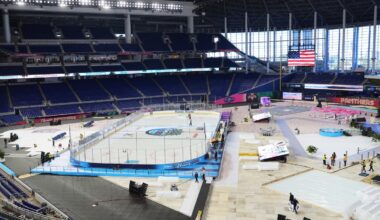Outdoor hockey. In Miami. It’s finally going to happen on Friday, when Panthers play Rangers