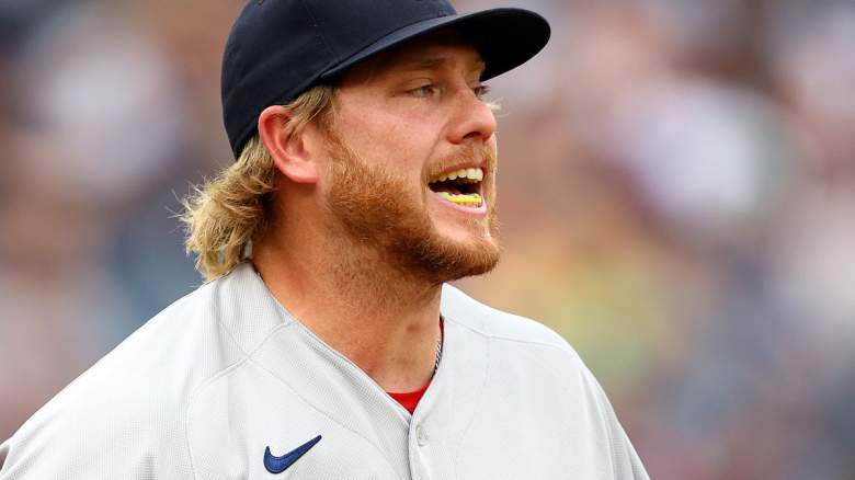Kaleb Out on the mound.