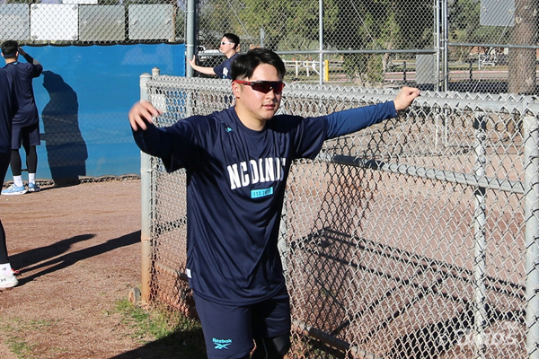 NC's Asian quarter pitcher Toda is adjusting to the new team. Photo = Courtesy of NC Dinos