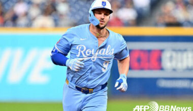 Kansas City has agreed to a multi-year contract with Pasquantino. 사진=ⓒAFPBBNews = News1