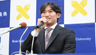 Kotaro Tsunematsu Signs Minor League Deal with the Chicago Cubs, Holds Press Conference at Hiyoshi Campus: Keio University