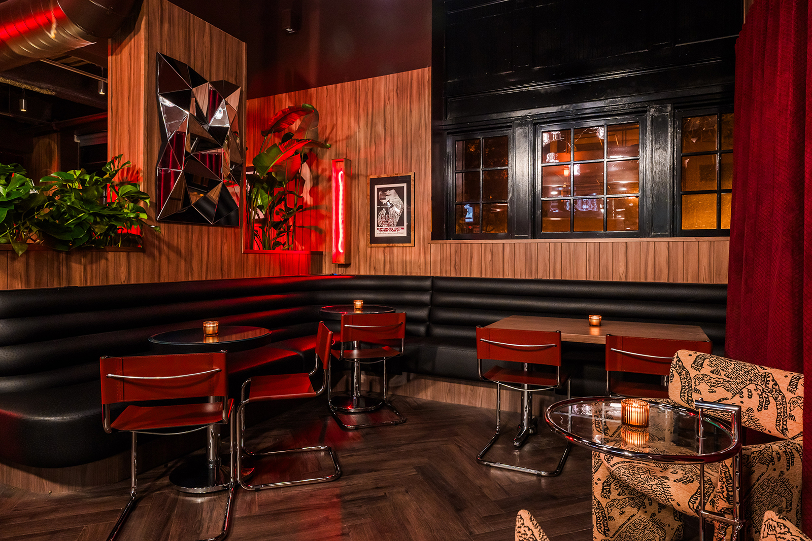 A seating area at Diamond Room, the San Diego Padres’...