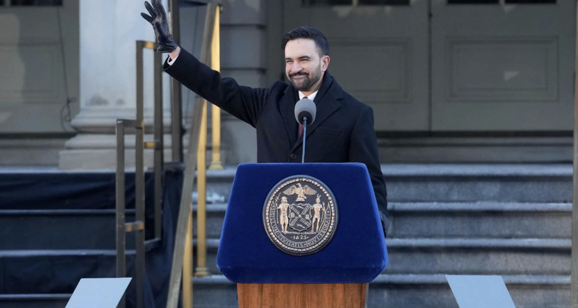 Zohran Mamdani at his Inaugural as NYC Mayor