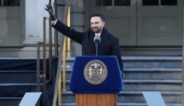 Zohran Mamdani at his Inaugural as NYC Mayor