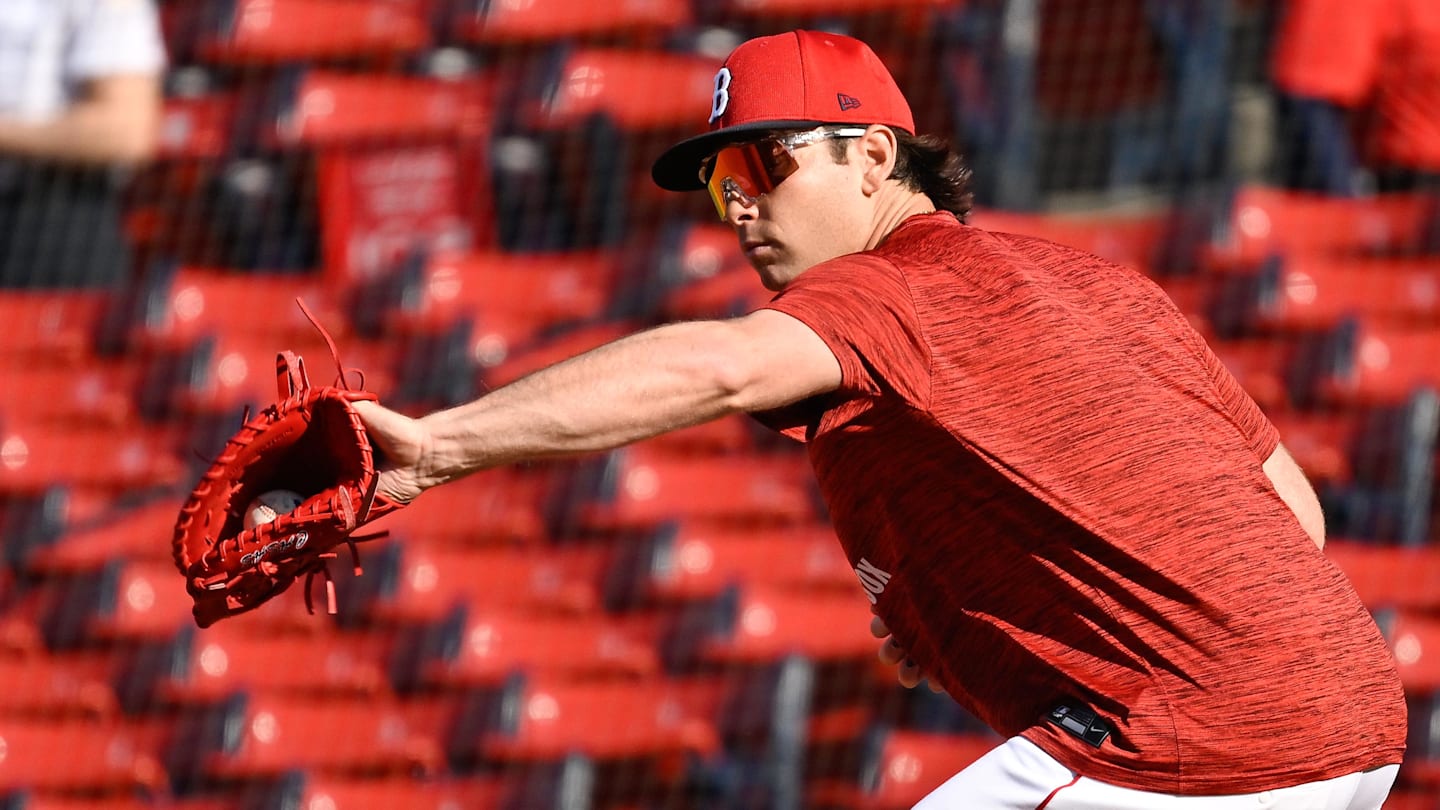 May 2, 2025; Boston, Massachusetts, USA; Boston Red Sox first baseman Triston Casas (36) warms up before a game against the Minnesota Twins at Fenway Park. Mandatory Credit: Eric Canha-Imagn Images
