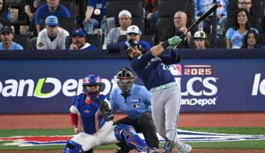 Seattle Mariners third baseman Eugenio Suarez.
