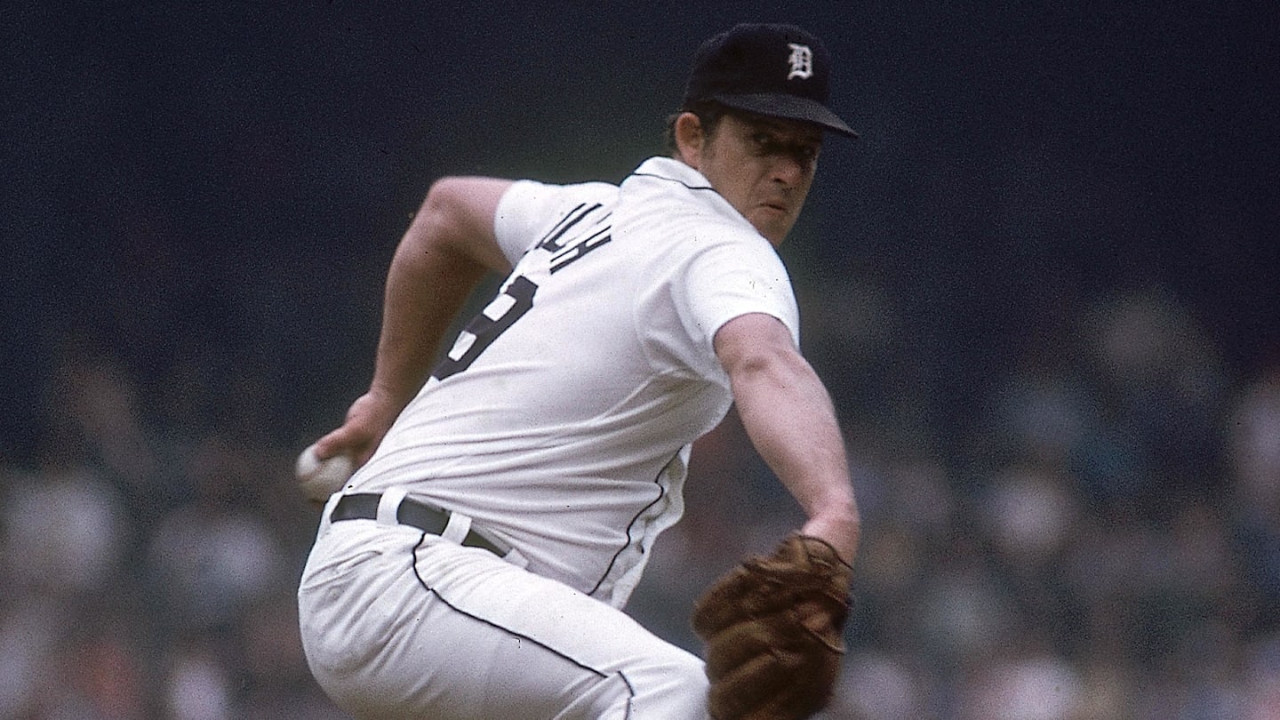 Unknown date and unknown location; USA, FILE PHOTO; Detroit Tigers pitcher Mickey Lolich in action on the mound. Mandatory Credit: Malcolm Emmons-USA TODAY Network.