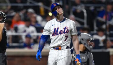 New York Mets' Brett Baty.