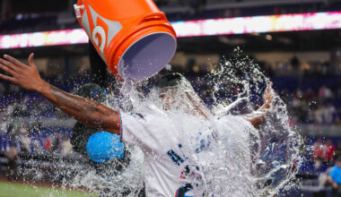 President of baseball operations speaks during an introductory press conference for Los Angeles Dodgers