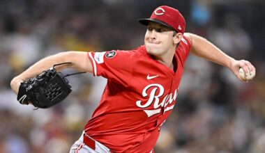 Cincinnati Reds starting pitcher Nick Lodolo (40) delivers