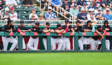 The Minnesota Twins v Colorado Rockies in the team's final spring training game of the season at Lee Health Sports Complex in Fort Myers, Fla., on Tuesday, March 25, 2025. The Twins won 5-3.