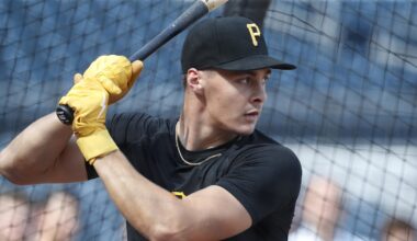 Pittsburgh Pirates shortstop Konnor Griffin was the ninth overall pick in first round of the 2024 First-Year Player Draft.