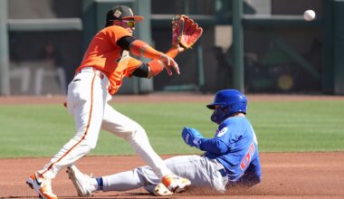 Giants Turn Wild Triple Play on Cubs in Spring Training Home Opener
