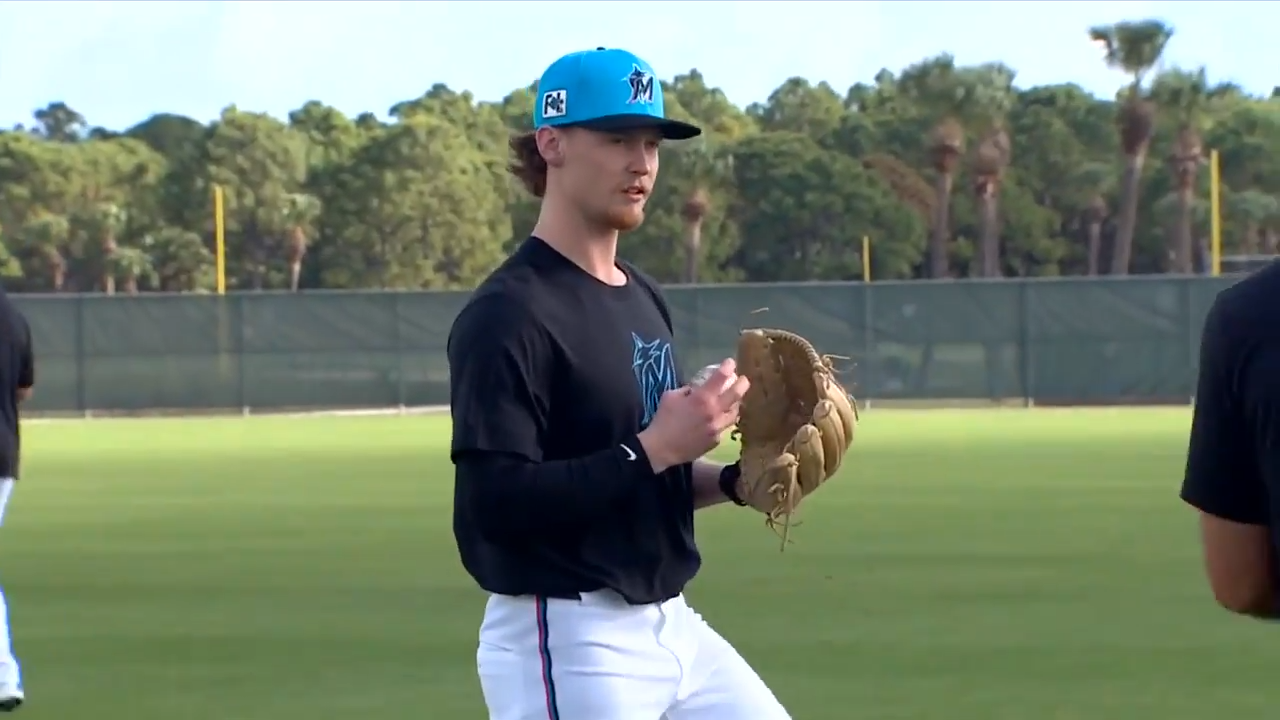7’s Donovan Campbell finds out what fans can expect from 2026 Marlins during media day - WSVN 7News | Miami News, Weather, Sports