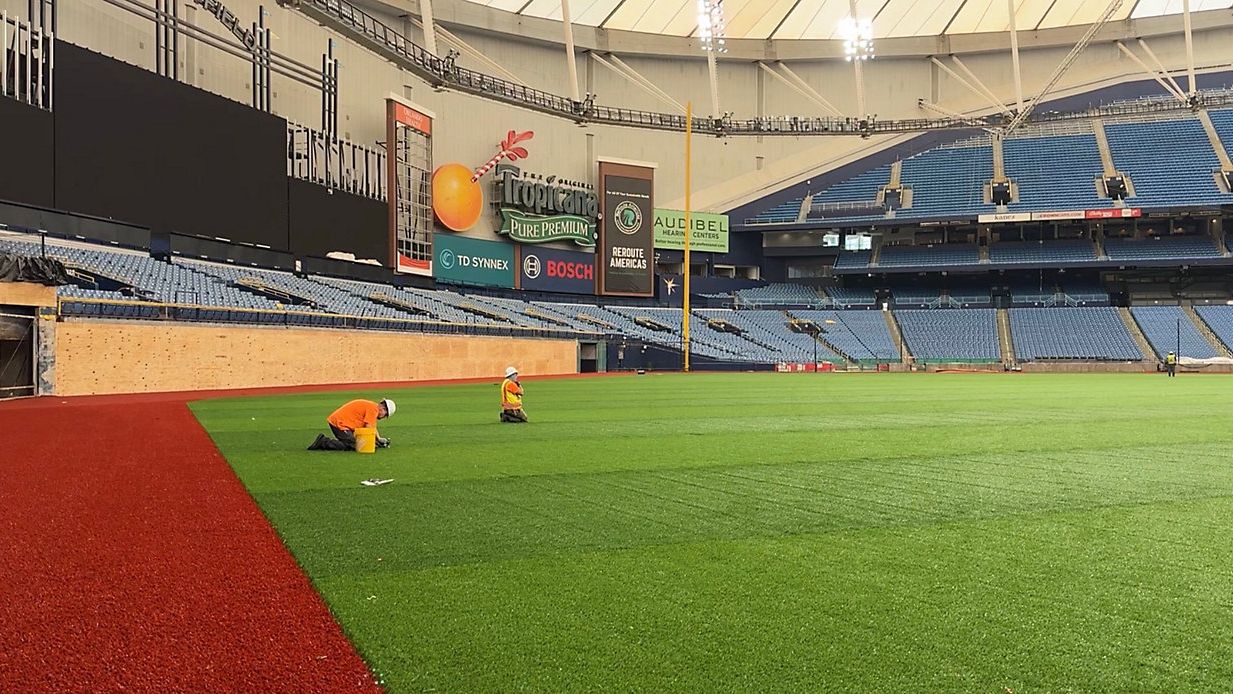 Tropicana Field will be ready for home opener, city says