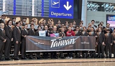Taiwan's all-star baseball team embarks for WBC pool stage in Japan