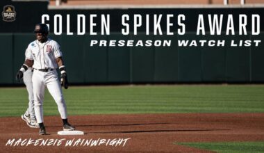 Mackenzie Wainwright named to Golden Spikes Award Preseason Watch List
