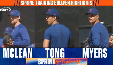 Nolan McLean, Jonah Tong, and Tobias Myers Bullpen Highlights at Mets Spring Training